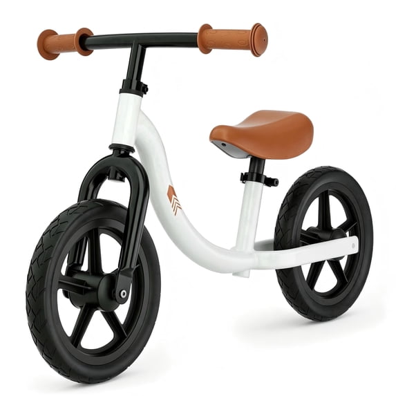 Korimefa Toddler Balance Bike Lightweight No Pedal Training Bike for 2-5 Years Old Boys Girls, Adjustable Handlebar&Seat Kids Walking Bike, White