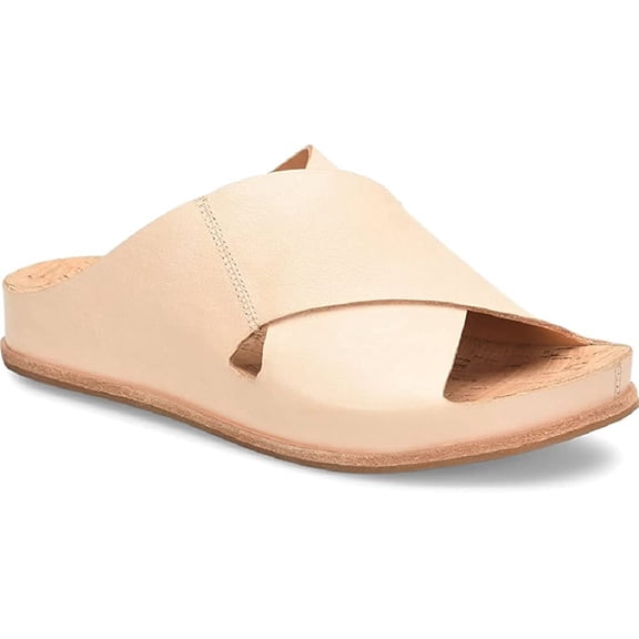 KORK-EASE Womens Tutsi Cross-Band Sandal 6 Natural