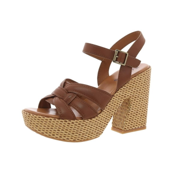 KORKS Womens DEE Buckle Block Heels