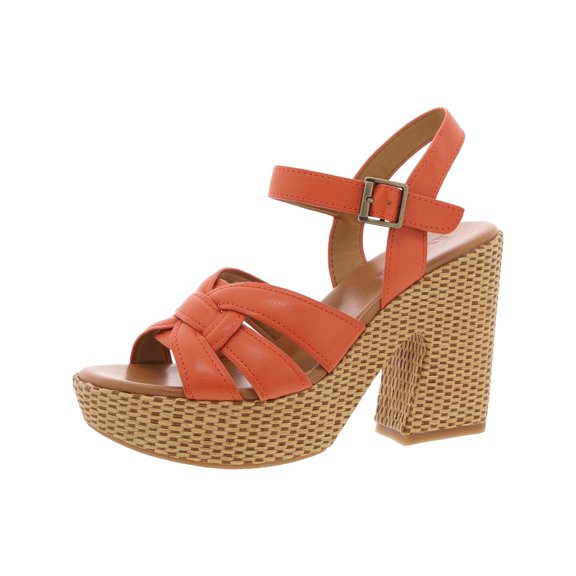 KORKS Womens DEE Buckle Block Heels