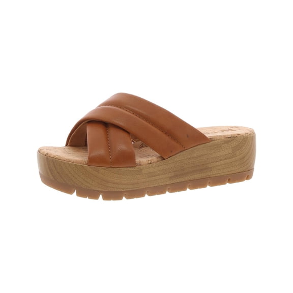 KORKS Womens FAITHE Criss-Cross Wedge Sandals