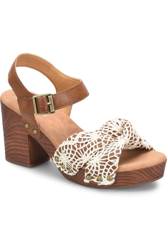 Womens NATALIA Webbed Studded Ankle Strap