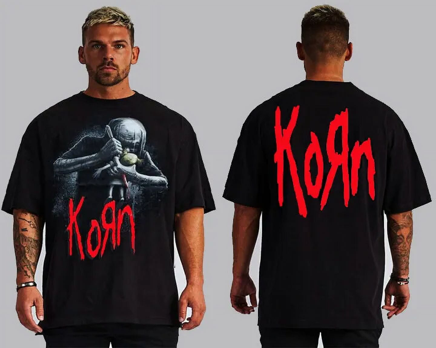 KORN DOLL FRONT AND BACK PRINT HARD ROCK T SHIRTS