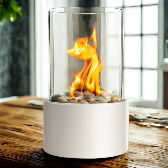 KORNIFUL Smores Maker Kit with Borosilicate Glass Tube, with Cobblestones for Modern Home Decor