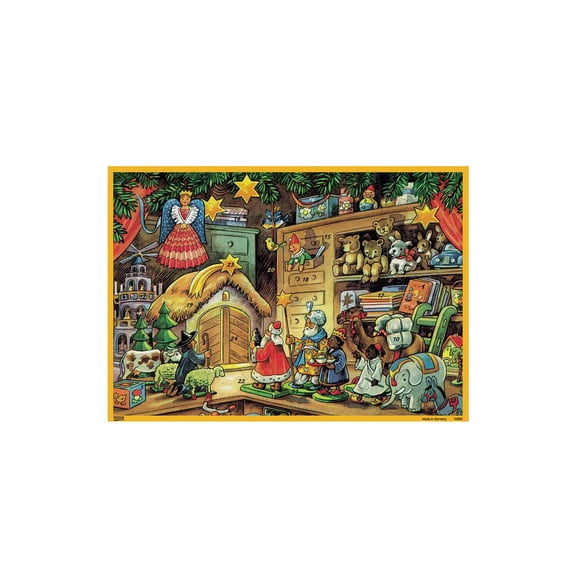 Korsch Advent - Toy Shop - 8"H x 11.5"W x .1"D