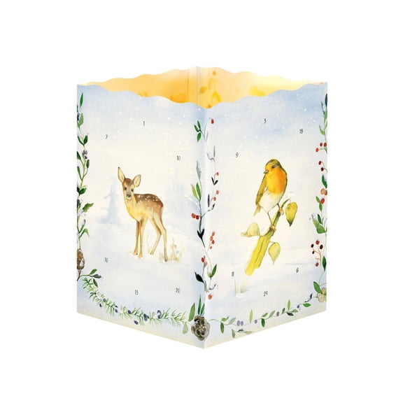 KORSCH Advent Calendar - Standing Candlelight Advent with Detachable Ornaments