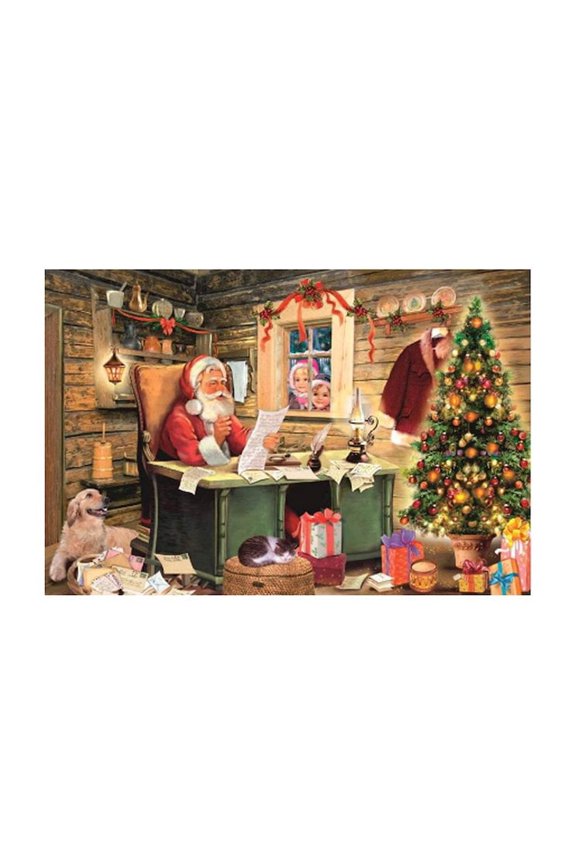 ADVENT-SANTA AT DESK EA