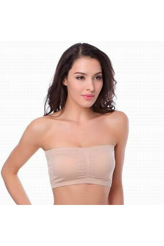 Women's Seamless Cotton Strapless Bra