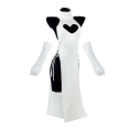 thumbnail image 1 of KORURACLUB Long Dress Cheongsam Costume premium sweater cosplay lingerie High Slit Long Dress, 1 of 5