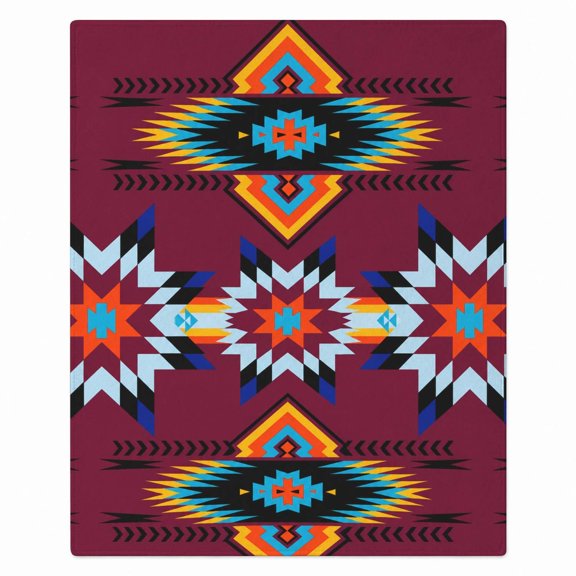KORVYNZA Diamond Starburst Fleece Throw Blanket, 280 GSM Polyester