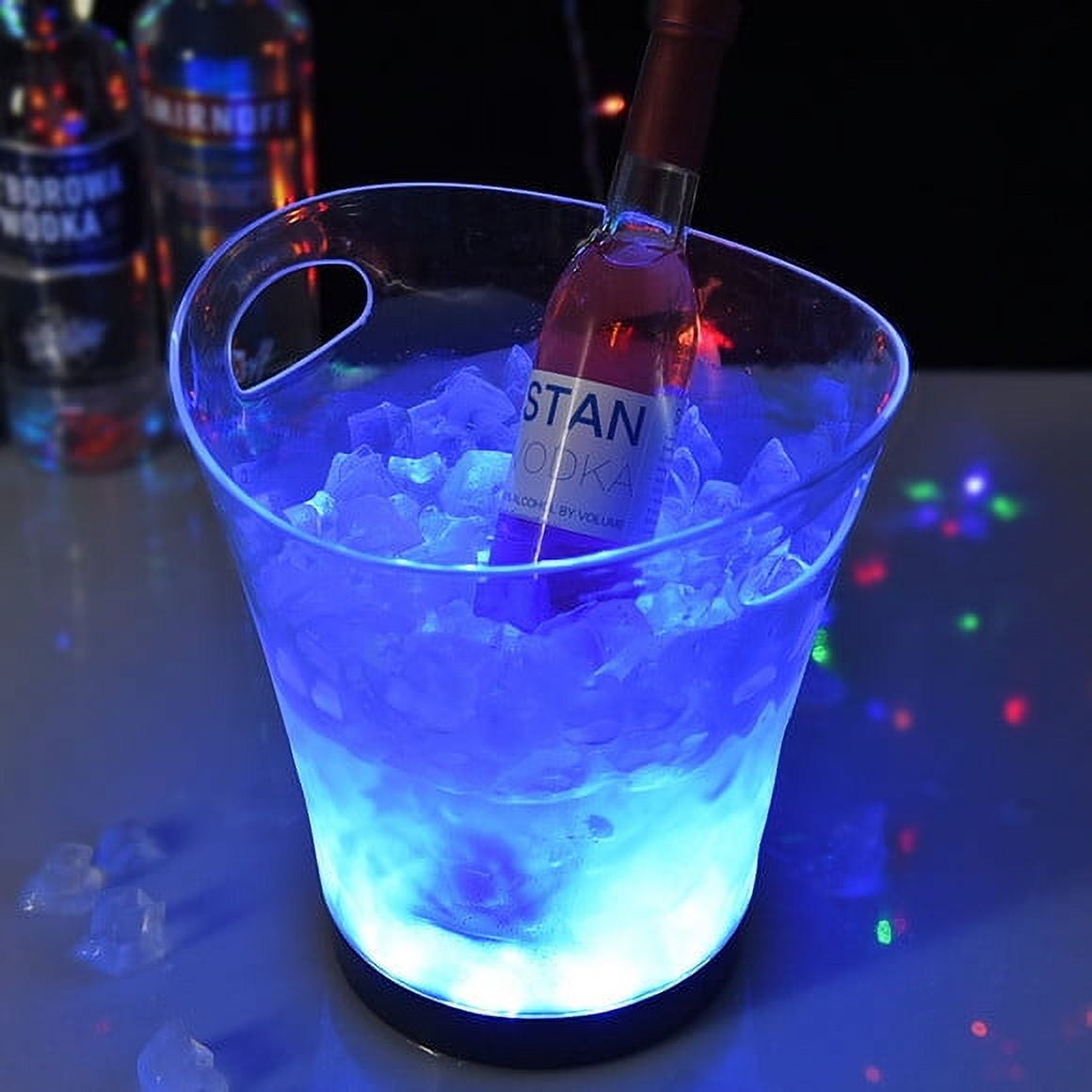 KOS LED Ice Bucket Glow for Drinks, Bottles, Refreshments