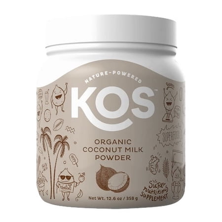 KOS Nature Powered Organic Coconut Milk Powder, 12.6 Oz, 2 Pack