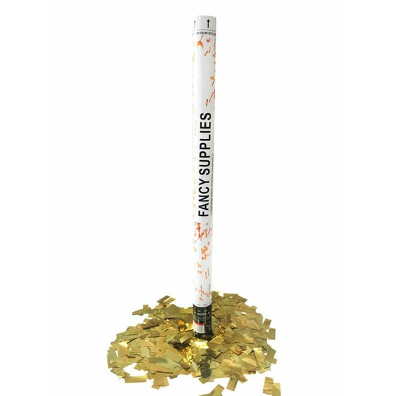KOS Pack of 2 Large 30"-inch Gold Metallic Confetti Wedding party new years club graduation (2, 30" Gold)