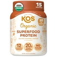 KOS Organic PlantBased Protein Powder, Salted Caramel Coffee Flavor