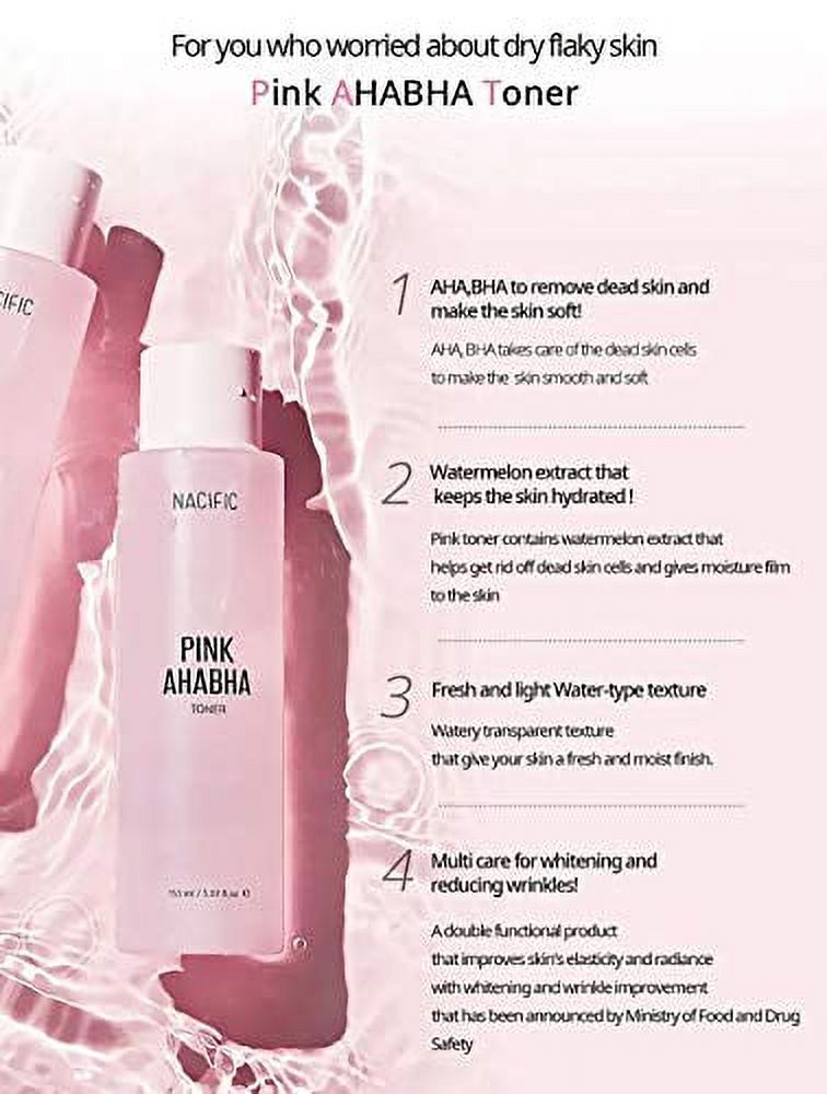 KOSBEAUT Pink AHA BHA 4-Piece Skincare Set, with Stray Kids Photocards ...