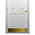 thumbnail image 2 of KOSHKA 2-Pack Door Kick Plates - 6x34 Inch Peel & Stick Brushed Brass Protection 2 of 14