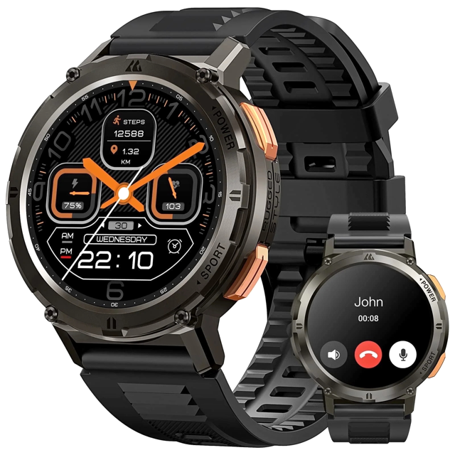 KOSPET T2 Smart Watch for Men, Fitness Tracker Bluetooth (Answer/Make