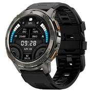 KOSPET T3 Smart Watch for Men, IP68 Waterproof Smartwatch with Bluetooth(Answer/Make Call), 60 Days Extra-Long Battery, Rugged Military Fitness Tracker Watch for Android iPhone, Black