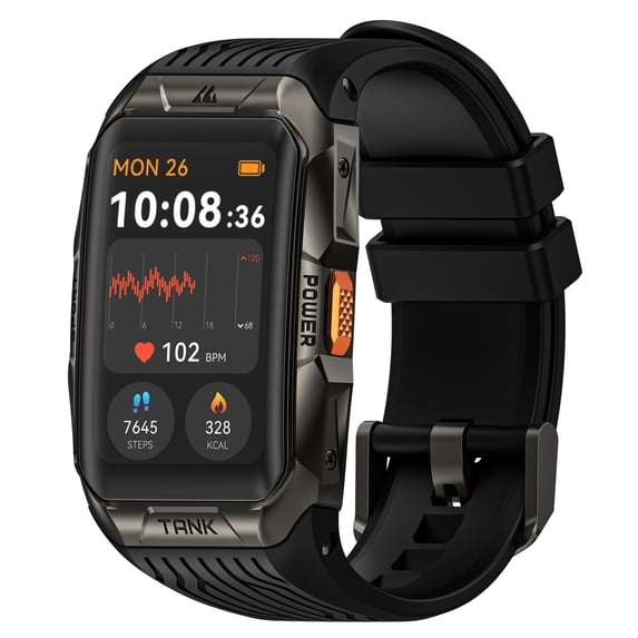 KOSPET TANK X2 Ultra 1.64-In. AMOLED GPS Smartband (Black), P-XU001-B