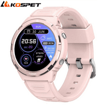 KOSPET Women's Smart Watches, Fitness Tracker Outdoor Sports Smart Watch for Android iPhone, Wireless Men Watches 1.3" AMOLED Screen Bluetooth Calling, Long Battery Life, IP69K Waterproof, Pink