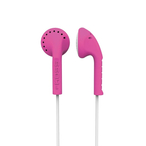 KOSS On-Ear Earbuds, KE10 (Pink), 194936.101