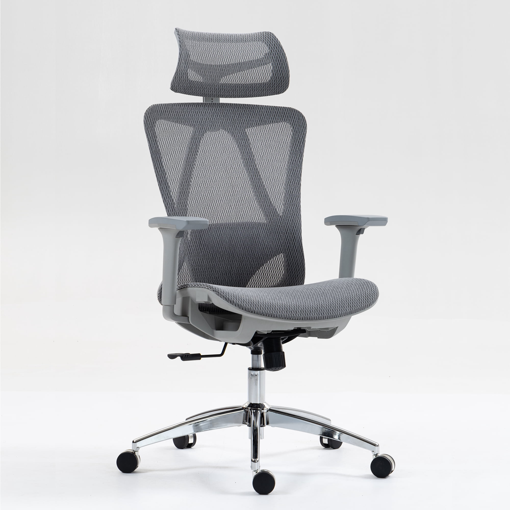 KOSSMAI Home Office High Back Ergonomic Swivel Mesh Computer Desk Chair with Flip-up Arms Grey