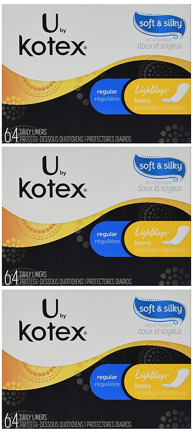 KOTEX Lightdays Liners, Regular, 192 Count
