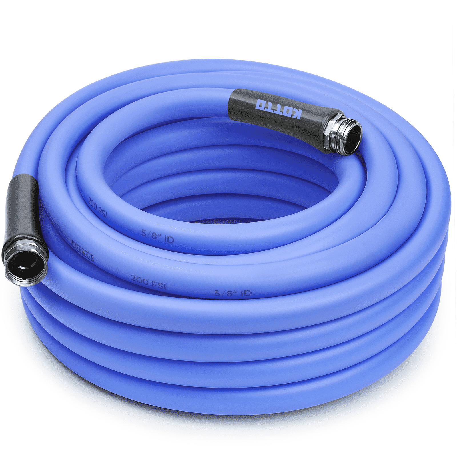 KOTTO Heavy Duty Garden Hose, Lightweight Water Hoses for Outside, Leak-Proof, Blue, 50ft