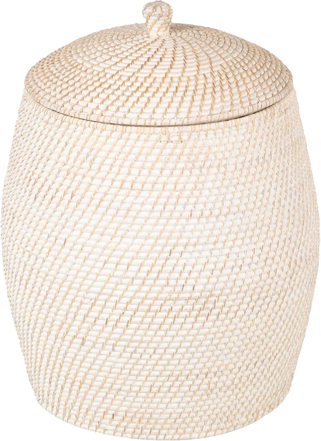 KOUBOO Laguna Rattan Beehive Hamper, Removable Cotton Liner, Laundry ...