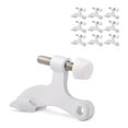 KOVOSCH 10 Pack Hinge Pin Door Stopper White Adjustable Heavy Duty