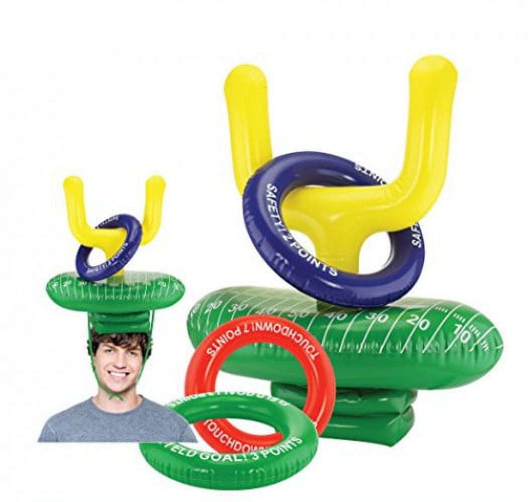KOVOT 2Player Inflatable Football Ring Toss Game Game Rules Included