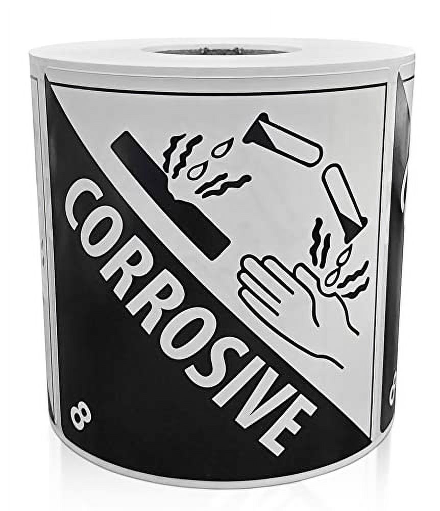 KOVOT 500 Labels 4"x4" Toxic DOT (Class 6) Hazardous Materials