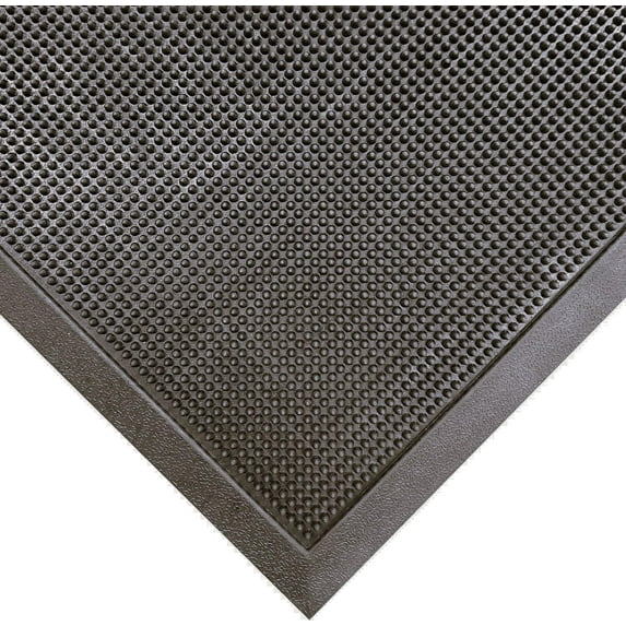 KOVOT Durable Heavy Duty 5' x 3' Rubber Fingertip Mat, Flexible Rubber Scraper Mat Heavy Duty For Indoor & Outdoor Entrance For Dry and Wet Area Use in the Winter for Snow and Ice Non Slip - 60" x 36"