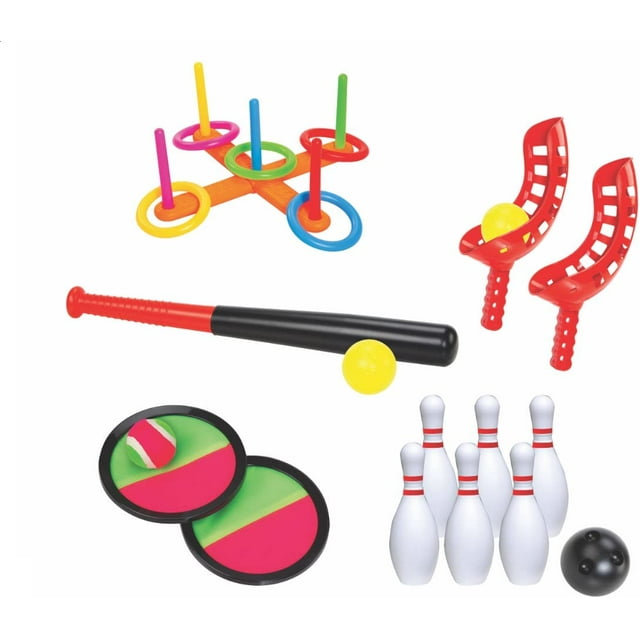 KOVOT Fun Sports Indoor and Outdoor Game Set 5 Combo Backyard, Pool