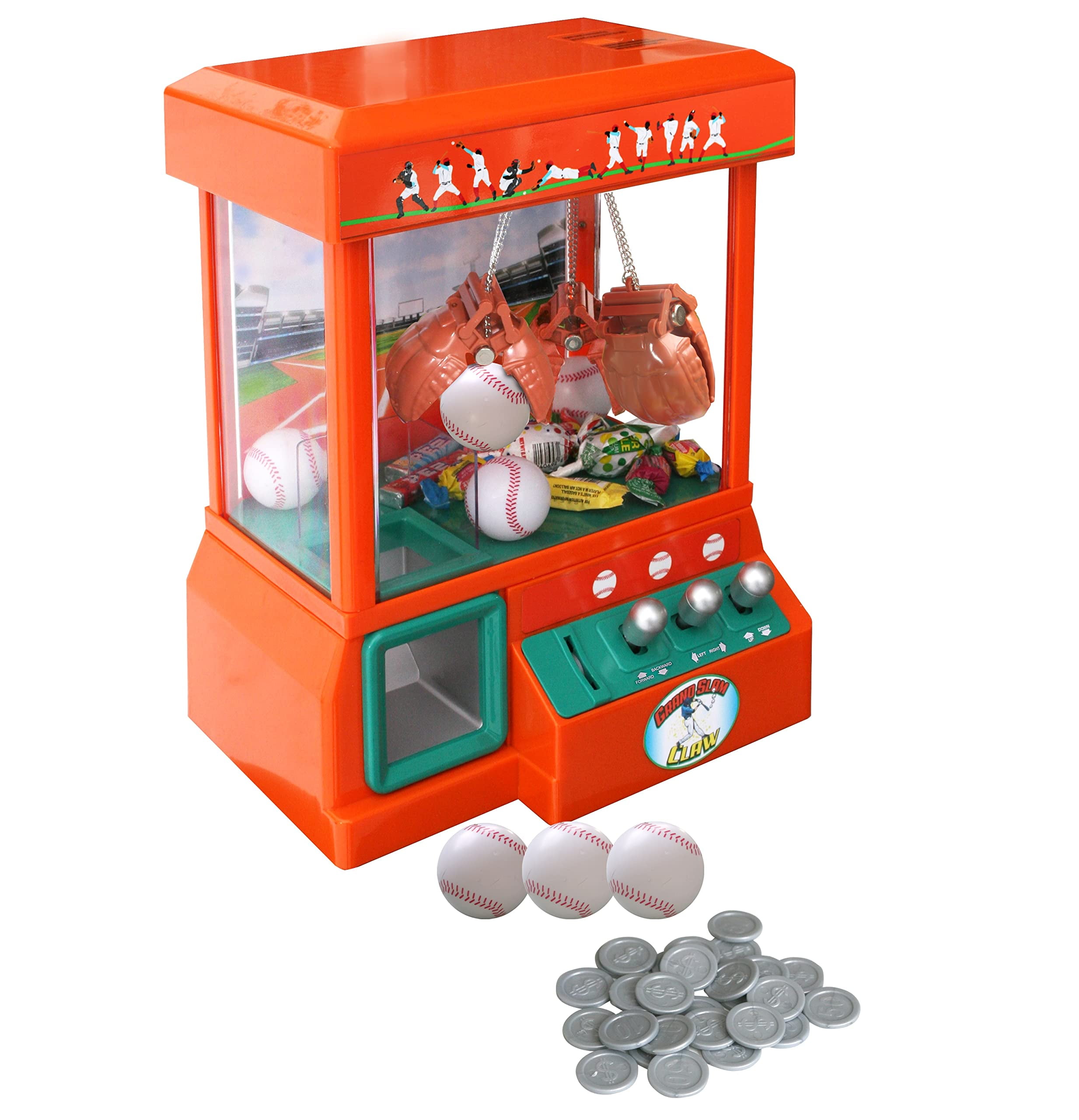 KOVOT Mini Arcade Claw Grabber Machine - Candy Machine for Kids- Retro ...