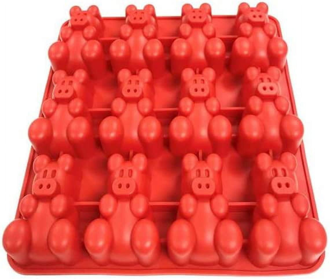 KOVOT Oink Bites Little Pigs in a Blanket Silicone Mold Make 12 Piggy Jello, Ice Cube, Candy