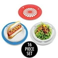 KOVOT Set of 16 Plastic Reusable Paper Plate Holders For 9" Plates