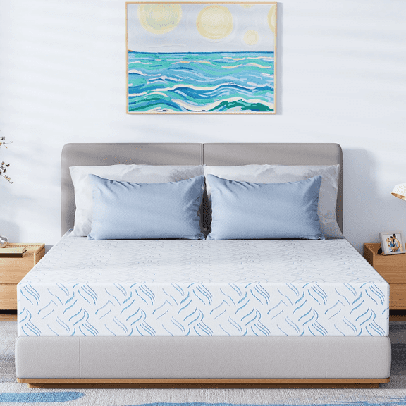 KOW 12 inch Full Szie Memory Foam Mattress in a Box,Medium,Euro Top,Cooling & Pressure Relief