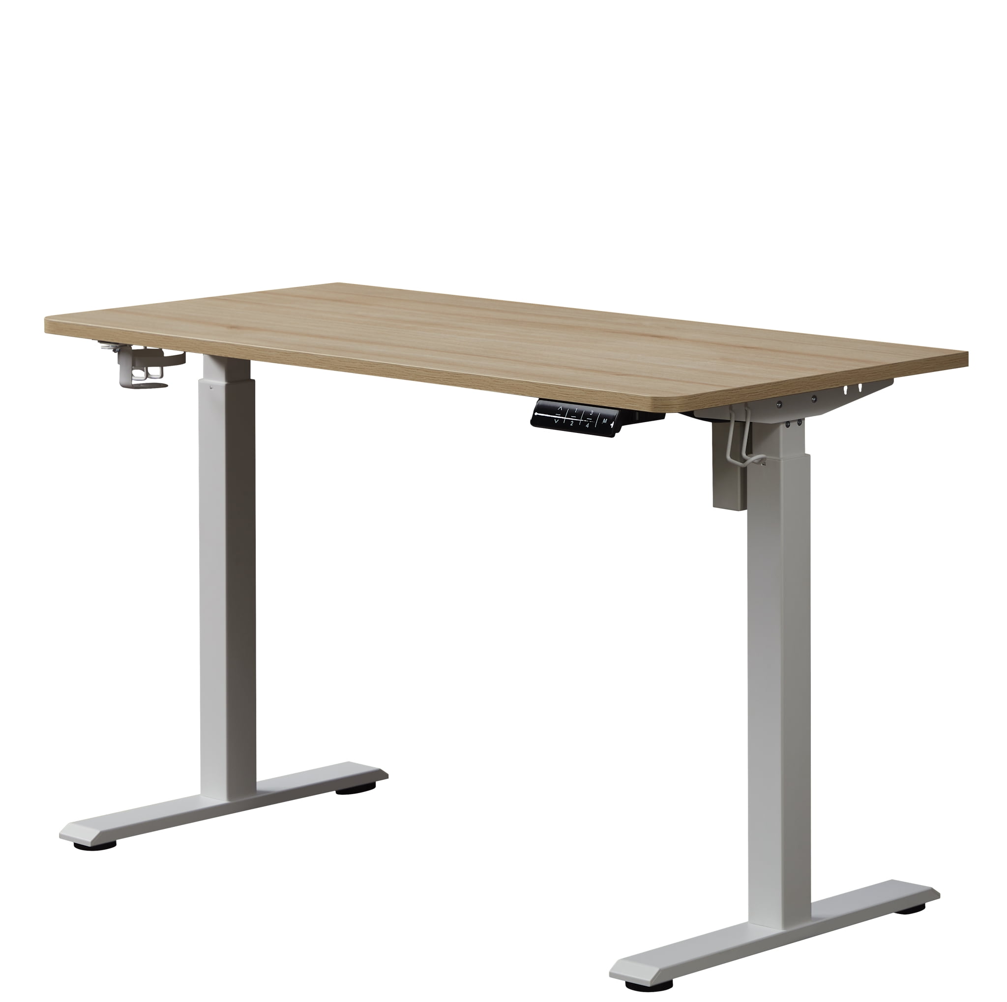 KOWO 48" K304 Electric Height Adjustable Standing Desk, Natural/White