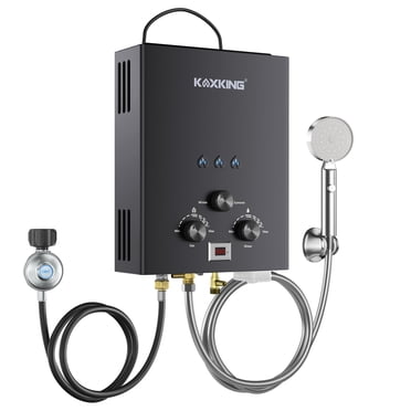 Portable Tankless Water Heater - 1.58 GPM Gas Propane Instant Hot Water For RV Camping & Outdoor Use