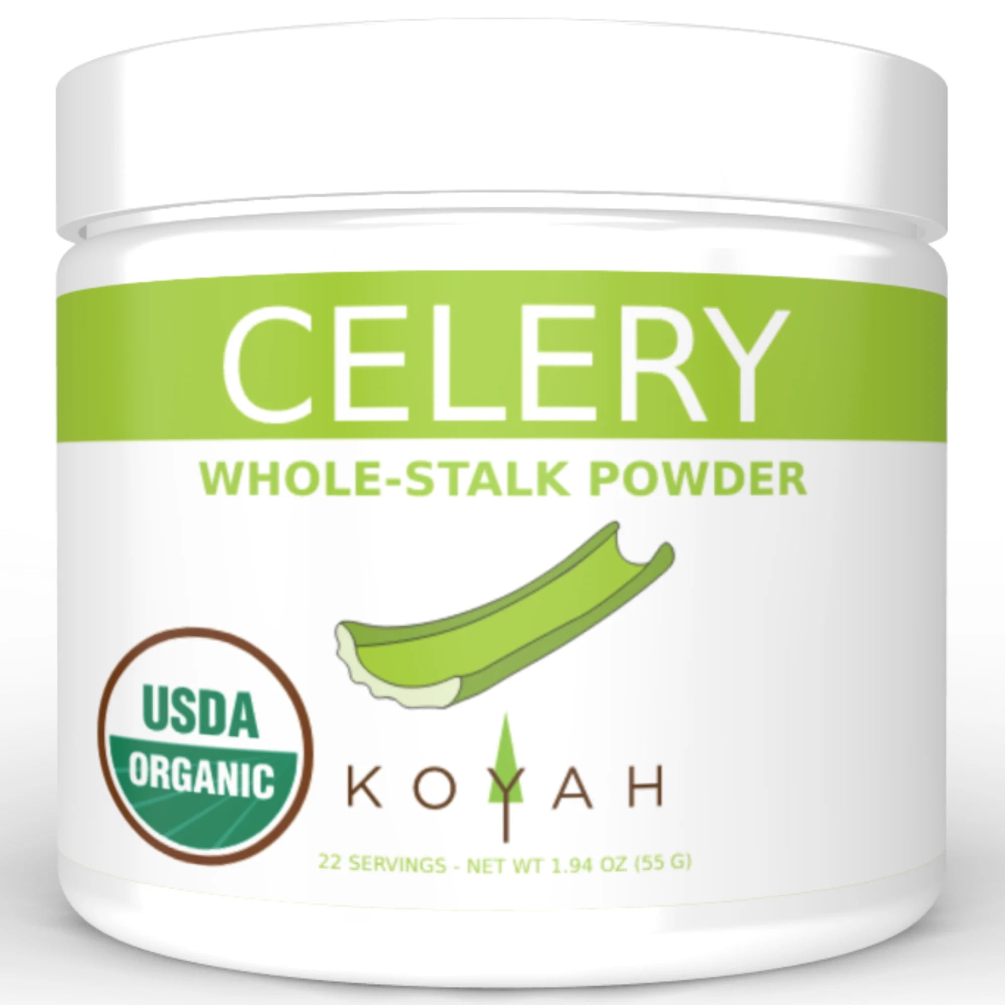 KOYAH Organic Celery Powder Grown & FreezeDried in the USA