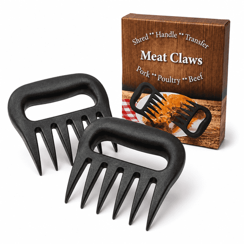 KOYMISKU 2 Pack Meat Shredder Claws, Bear Claws for Shredding Pulled Pork & Chicken, Heat-Resistant BPA-Free Meat Claws, BBQ Grill Smoker Accessories, Gifts for Men Dad