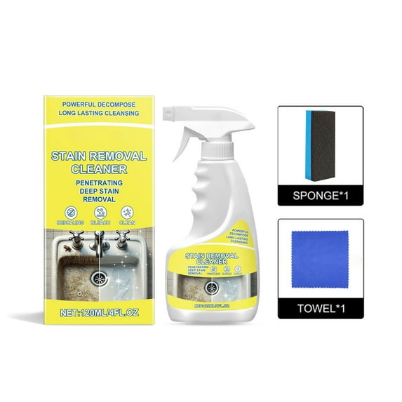 KOYPTL 1 Pcs Heavy Duty Degreaser Cleaner, All-Purpose Oil Stain Cleaner Spray, All-Purpose Heavy Stain Remover Spray For Kitchen & Bathroom, Remover Degreaser Spray