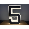 thumbnail image 1 of KOYPTL 10 Inch Solar Lighted House Numbers for Outside Light Up IP45 Waterproof LED Address Numbers Signs for Houses Large Personalized Illuminated Exterior Modern House Numbers Light Black 0-9, 1 of 5