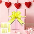 thumbnail image 1 of KOYPTL 10-Pack Large Pull Bow Valentine's Day Decorations 28 Inch 73cm Plastic Flower Ribbon Pull Bows Ribbon Bows for Gift Wrapping/Wedding/Baskets Decorations,Satin Pull Bows Yellow, 1 of 6