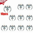thumbnail image 1 of KOYPTL 10 Pcs Christmas Tree Ornament Set 2D Flat Acrylic Angel Christmas Decorations for Home Decor,Christmas Hanging Ornament Decorations for Indoor Christmas Stocking Stuffers Gifts for Women Men, 1 of 7