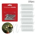 thumbnail image 1 of KOYPTL 100 Pack Christmas Ornament Hooks – Great Xmas Ornament Hangers for Christmas Tree Decoration Holiday Halloween Fall Decor, 1 of 4