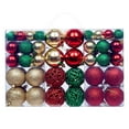 thumbnail image 1 of KOYPTL 100PCS 2.36In Christmas Ball Ornaments Set for Tree,Shatterproof Matte Skeleton Balls Hanging Bulbs Pendants for Christmas Tree Porch Yard Holiday Decorations for Xmas Birthday Party Supplies, 1 of 7