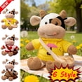 thumbnail image 1 of KOYPTL 12 Inch Plush Cow Stuffed Animal Toys Realistic Cow Stuffed Animals Plush Toy Filled in Limbs Soft Huggable Gifts Holiday Birthday Xmas Gifts for Girls Boys 2 3 4 5+,Party Favors, 1 of 8