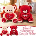 thumbnail image 1 of KOYPTL 12 Inch Plush Teddy Bear Stuffed Animals Ultra-Soft Cuddly Toy for Boys Girls Women Adults, Ideal Valentine's Day Gift & Huggable Decor for Her Girlfriend Lover Red, 1 of 7